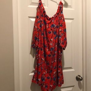 Off the shoulder floral dress